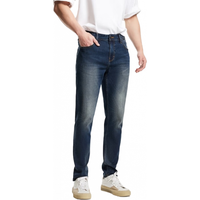 JACK&JONES 修身直筒弹力 深牛仔蓝 W35/L32 男士牛仔裤