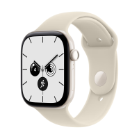 Apple Watch Series 12 eSIM版 46mm珍珠白陶瓷壳沙砾色表带智能手表