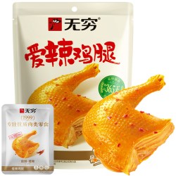 无穷 川味微麻 酱卤大鸭腿  酱卤大鸭腿85g 酱卤味 袋装 0.085