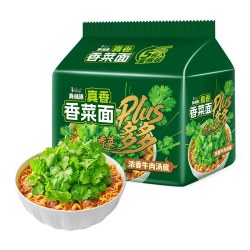 康师傅 真味道香菜香辣牛肉面 桶装方便面
