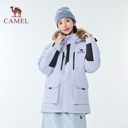 骆驼 炙暖暖绒系列工装派克服防风保暖耐磨羽绒服男女同款