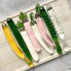 DUTRIEUX 真假水果蔬菜模型玻璃大小苦青黄瓜茄子店铺厨房装饰摆件玩道具 白色黄瓜