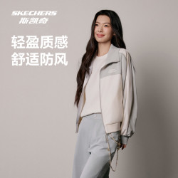 斯凯奇 女士夏季新款梭织长袖衬衫防紫外线翻领外套