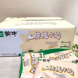 蒙牛 9月蒙牛核桃牛奶百利包200ml*16袋营养早餐奶核桃牛奶整箱