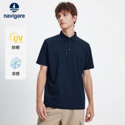 navigare [防晒]Navigare意大利小帆船凉感短袖POLO衫男26春夏新品套头上衣