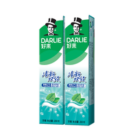 好来 清新双效 牙膏 400g*2支