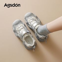 奥古狮登 厚底老爹鞋女2026新款秋季徒步登山鞋轻便户外防滑溯溪鞋