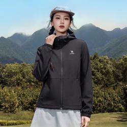 骆驼 运动外套女秋季梭织户外徒步女装上衣休闲夹克外套