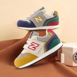 new balance nb童鞋男女0-4岁小童魔术贴缓震学步板鞋IZ996JO3