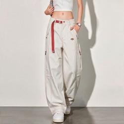 Dickies 时尚先锋撞色工装裤男士阔腿垂感男女款直筒长裤