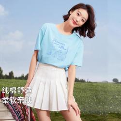 拓路者 趣味印花舒适纯棉体恤户外时尚短袖衫百搭个性圆领T恤