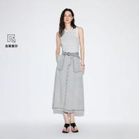 ONLY 2026秋季新款针织上衣拼接牛仔裙无袖长款连衣裙女