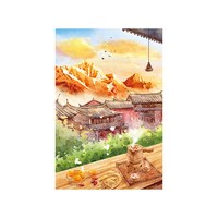 3D-JP 成人平面塑料拼图治愈风景画客厅装饰diy手工礼物日照金山