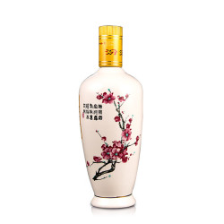 汾酒 出口白瓷 清香型白酒 53度 500mL 1瓶 盒装（不含礼袋）
