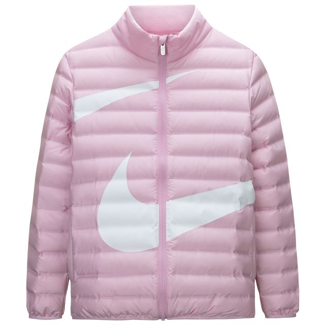 NIKE 童装男女童羽绒服大LOGO儿童保暖上衣 柔粉 90绒 110 /52 充绒量40克