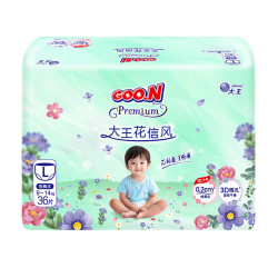 大王 花信风拉拉裤L36片(9-14kg)婴儿大号超薄透气