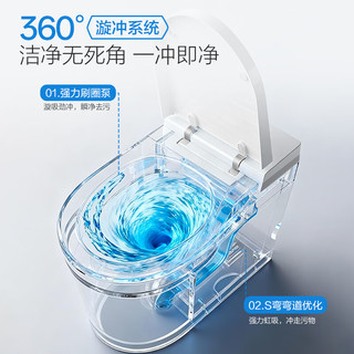 法恩莎 FVLN0306-GM 轻智能马桶 座圈加热 脚触冲水