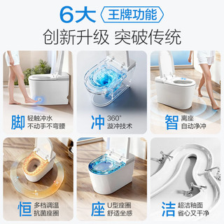 法恩莎 FVLN0306-GM 轻智能马桶 座圈加热 脚触冲水