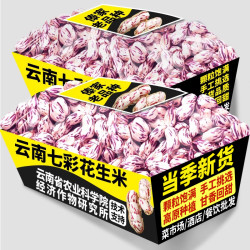 滇脉 新货云南七彩花生米新鲜晒干去壳五彩花生仁坚果解馋零食下酒菜
