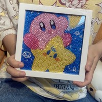 全贴DIY创意数字画简约卡通塑料