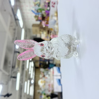 现代化时尚质感家居装饰水晶兔子客厅餐桌摆件