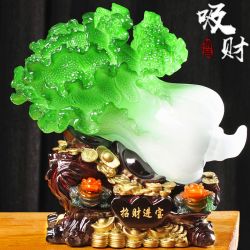 招财进宝白菜高档貔貅收银装饰摆件超大麒麟蟾蜍摆件装饰LY摆设
