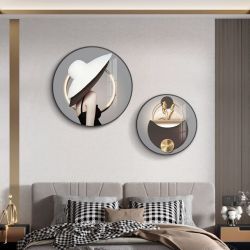 现代手工色彩床头画立体墙面挂画客厅背景墙装饰画轻奢风房间壁画