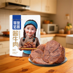 香飘草原 草原姑娘 酱牛肉150g/袋  有嚼劲 开袋即食  健身代餐