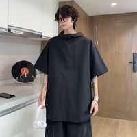 夏季潮男短袖男女情侣ins百搭宽松T恤套装