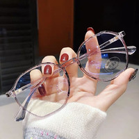 透紫色超轻眼镜框女近视可配度数素颜神器网上配防蓝光显脸小眼睛