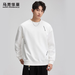 马克华菲 潮牌圆领卫衣男款春秋休闲长袖百搭上衣