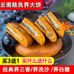 天光 云南陆良天光荞三香300g/600g荞饼荞麦月饼豆沙白糖糕点休闲零食