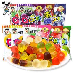 旺旺 旺仔QQ糖橡皮糖旺旺小零食果汁软糖