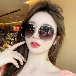 太阳眼镜女款2024新款网红高级感时尚高档墨镜大脸显小防紫外线潮