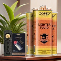 ZORRO 清香型ZORRO佐罗打火机煤油通用打火机油正版套餐送火石棉芯配件