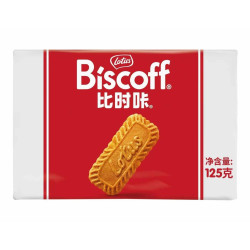 进口零食Lotus和情缤咖时焦糖饼干125g一包焦糖味酥脆浓郁香脆