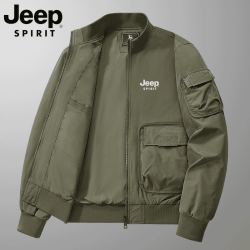 JEEP SPIRIT 吉普秋季男士美式工装外套夹克棉服夹克立领上衣男