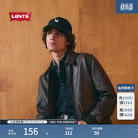 Levi's 男士复古休闲经典织标牛仔棒球帽004BS 黑色 均码 OS