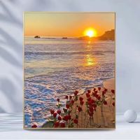 （真心潮流）客厅数字油画挂画画画画画爆款填色风景画小众装饰画