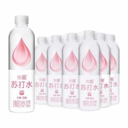 依能 苏打水饮料 白桃味500ml×12瓶