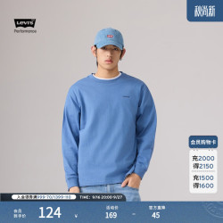 Levi's 26年秋季新款男士美式复古休闲LOGO印花长袖T恤 蓝色 M