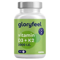 GloryFeel 拜耳 GloryFeel D3K2 维生素D3 2000IU