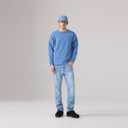 Levi's 美式复古LOGO印花 蓝色 M 男士长袖T恤