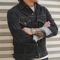 马登 复古TYPE III经典原色牛仔夹克