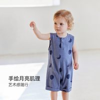 88VIP：Babylove [限时回馈价]babylove宝宝背心连体衣夏季竹节棉无袖短爬透气哈衣