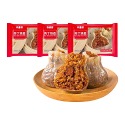 和善园 肉包粉丝包豆沙包菜包糯米烧卖生鲜 三肉丁烧麦 3袋|共18只