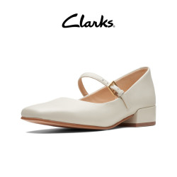 Clarks Seren30 Buckle女鞋春秋柔软羊皮舒适玛丽珍浅口单鞋