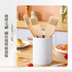 芳草地 木柄耐高温烧烤刷油刷子厨房不掉毛烘焙工具小油刷毛刷3支包装