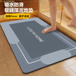 JOYEK HOME硅藻泥地垫强吸水地毯60cm*40cm