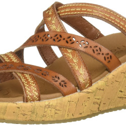 Skechers 斯凯奇 适合成人 女性 beverlee - 虎群 楔形鞋-凉鞋 不防水 Beverlee - Tiger Posse Luggage 7